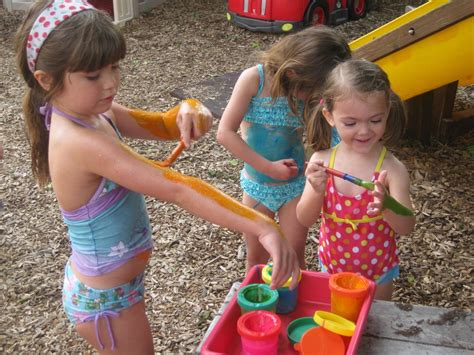 Naked at the Beach and Pool with Body Paint